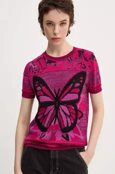 БАБОЧКА Футболка Desigual, розовый