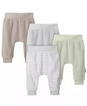 Baby Baby Флисовые брюки нейтрального цвета, упаковка из 4 шт Gerber, серый