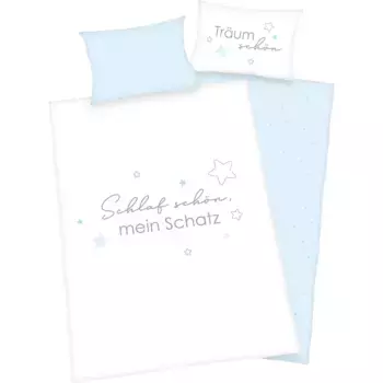 Baby Best детское постельное белье «Маленькое сокровище» с любовным мотивом и надписью, светло-голубой