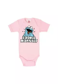 Baby Body Sesame St - Cookie Monster LOGOSHIRT, светло-розовый