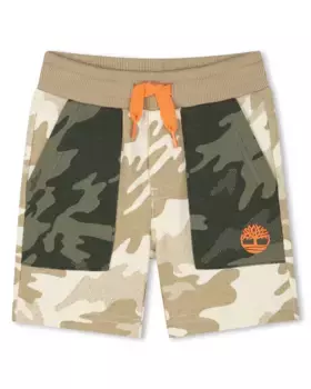 Baby boy бермудские шорты натурального военного цвета Timberland, цвет Crema