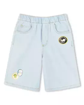 Baby boy бермудские шорты синего хлопкового цвета Kenzo Kids, голубой