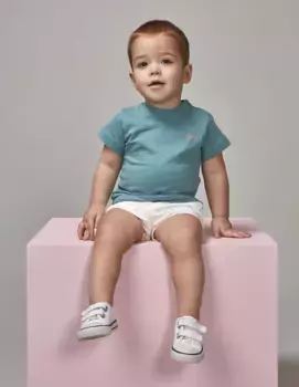 Baby boy футболка с коротким рукавом и узором на спине Gocco, бирюзовый