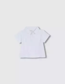 Baby boy рубашка поло с короткими рукавами пике Gocco, белый