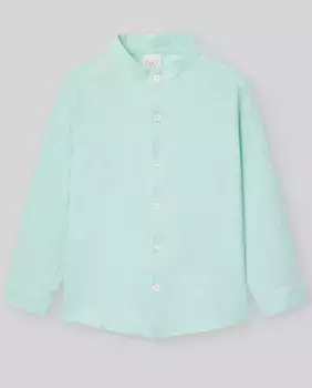 Baby boy рубашка с длинными рукавами и мандариновым воротником Carnation PAZ Rodrguez, зеленый