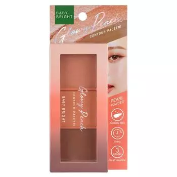 Baby Bright Контурная палетка 12г. Светящийся персик, Glowy Peach
