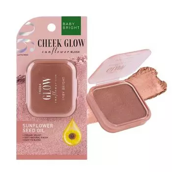 Baby Bright Румяна Cheek Glow Sunflower 5,2 г 06 Latte Rose, Latte Rose