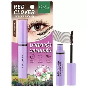 Baby Bright Тушь для ресниц Red Clover Long Lash 4,8г. 02 Sexy Brown, Sexy Brown
