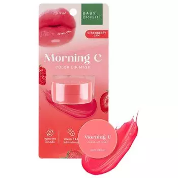 Baby Bright Утренняя маска для губ C Color 3,8г. Клубничный джем, Strawberry Jam