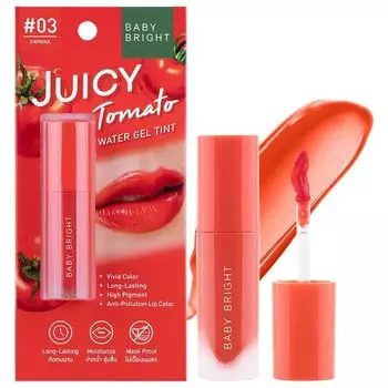 Baby Bright Водный гель-тинт Juicy Tomato 2,5г. 03 Паприка, Paprika