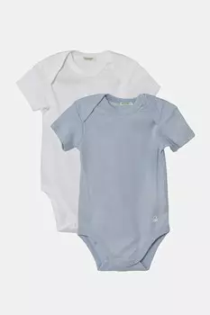 Baby Cotton Bodysuit 3 шт. в упаковке United Colors Of Benetton, синий