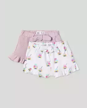 Baby girl Бермудские шорты Baby El Corte Ingls, белый