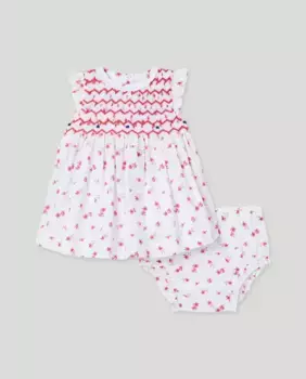 Baby girl dobby платье без рукавов Coconut El Corte Ingls, красный