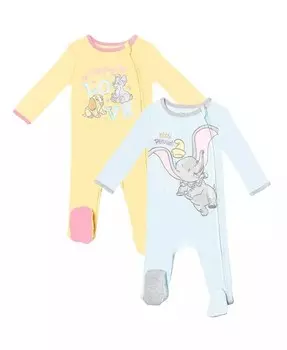 Baby Girls Classics, набор из 2 штук «Леди и Бродяга Дамбо Бэби» Disney, мультиколор