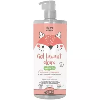 Baby Green Органический нежный очищающий гель 1 л Mkl Green Nature