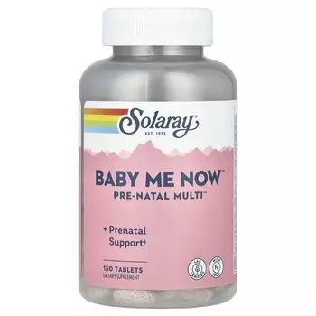 Baby Me Now, Мультивитамины для беременных, 150 таблеток Solaray