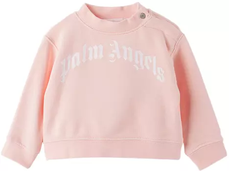 Baby Pink Извилистая толстовка Baby Pink/Белый Palm Angels