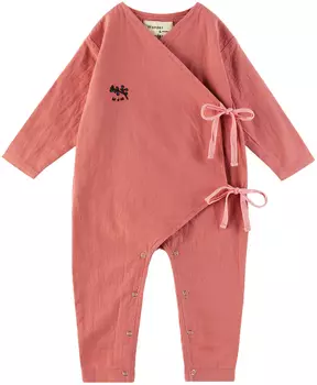 Baby Pink Комбинезон с запахом Коралловый Wander & Wonder