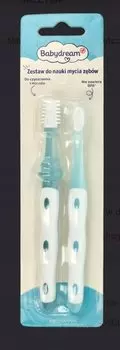 Babydream Первая зубная щетка для детей. Обучающий набор для чистки зубов