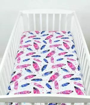 BABYLUX простыня 70 x 140 см детская простыня хлопковая кроватка 99. Перо