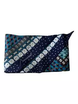 Baccarat 2810794 Женский шарф из саржи Louxor из шелка с синей полосой