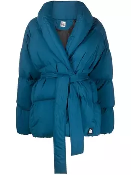 Bacon пуховик с поясом, синий
