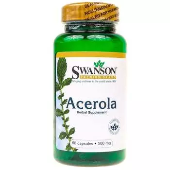 БАД Ацерола Swanson, 60 капсул