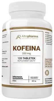БАД, AltoPharma, Кофеин 200мг, 120 таб Inna Marka