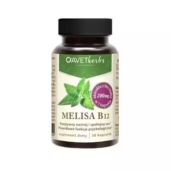 БАД Avet Herbs, Мелиса В12, 30 капсул Inna Marka
