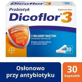 БАД, Дикофлор 3, Добавка , 30 капсул Bayer