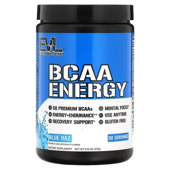 БАД EVLution Nutrition BCAA ENERGY, голубая малина, 291 г
