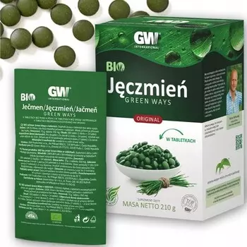 БАД Green Ways, 1 пакетик - БИО ЯЧМЕНЬ в таблетках, 210г Inna Marka
