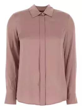 Баденская шелковая рубашка с длинными рукавами MAX MARA, розовый