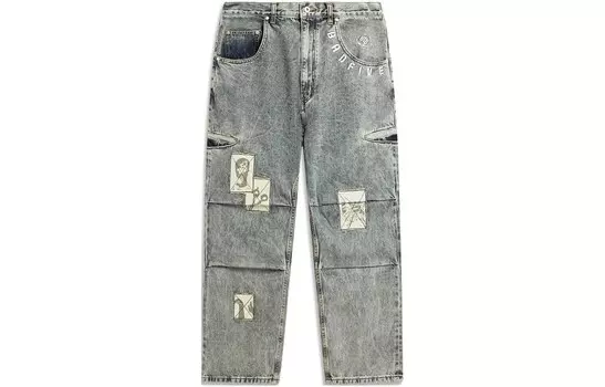 Badfive джинсы мужские новые деним синий Lining, синий