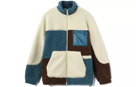 Badfive Куртка мужская Fog Khaki Lime Blue Earth Brown Lining, синий
