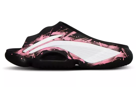 BADFIVE Slide Flip-flops Men Core Black / Cloud White / Team Shock Pink 2 Lining