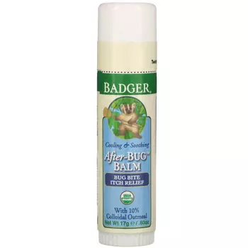 Badger Company, After-Bug, бальзам от укусов насекомых, 17 г (0,60 унции)