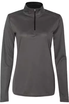 Badger Женский B-Core Пуловер с застежкой-молнией на четверть, цвет graphite/ black