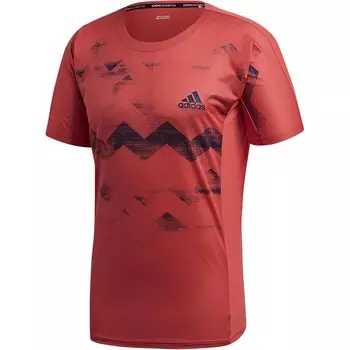 Бадминтонная майка мужская красная Adidas, красный