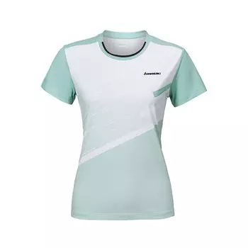 Бадминтонная майка унисекс Kawasaki, серо-зеленый