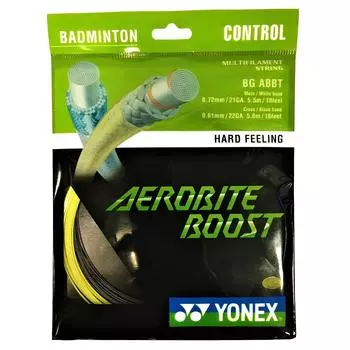 Бадминтонная струна AEROBITE BOOST чёрно-жёлтая YONEX