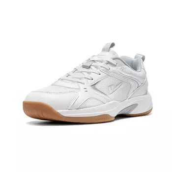 Бадминтонные туфли мужские с низким верхом белый серебряный Warrior