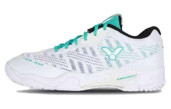 Бадминтонные туфли унисекс с низким верхом белый/синий Victor