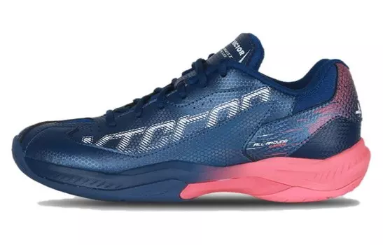 Бадминтонные туфли унисекс с низким верхом синего цвета Victor, синий