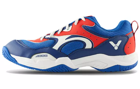 Бадминтонные туфли унисекс с низким верхом, синий/красный Victor