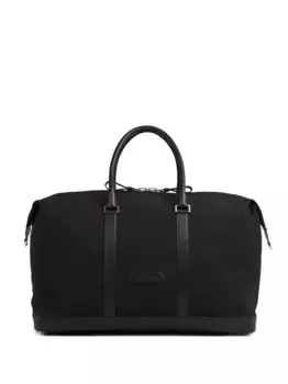 Багажная сумка с кожаной отделкой TOM FORD, черный
