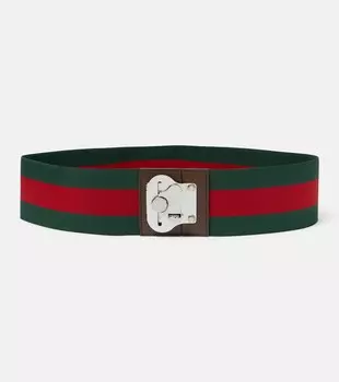 Багажный ремень в полоску Web Stripe Gucci, разноцветный