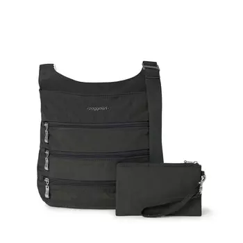 Baggallini Большая сумка на молнии, цвет Charcoal