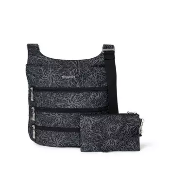 Baggallini Большая сумка на молнии, цвет Midnight Blossom