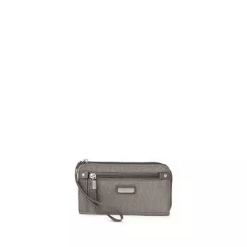 Baggallini Кошелек на молнии с RFID-браслетом, цвет sterling shimmer